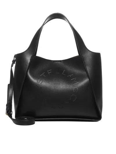 Stella Mccartney Stella Logo Shoulder Bag In Black