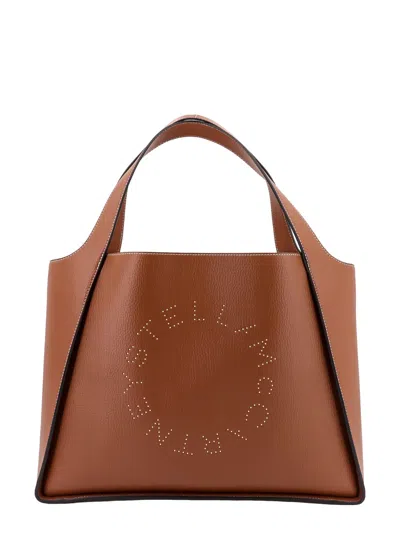 Stella Mccartney Stella Logo Shoulder Bag In Brown