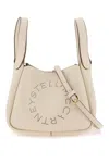 Stella Mccartney Logo Detailed Open Top Handbag In White