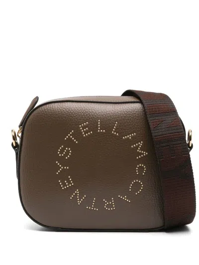 Stella Mccartney Stella Logo Small Crossbody Bag In Brown