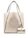 Stella Mccartney Stella Logo Square Tote Bag In Neutrals