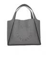 Stella Mccartney Stella Logo Top Handle Bag In Gray
