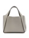 Stella Mccartney Green Polyurethane Polyamide Tote Bag In Neutral