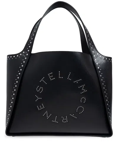 Stella Mccartney Stella Logo Tote Bag In Black