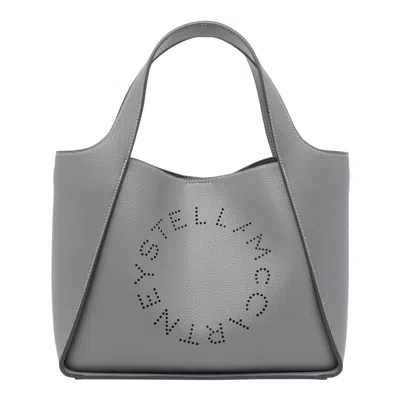 Stella Mccartney Stella Logo Tote Bag In Gray