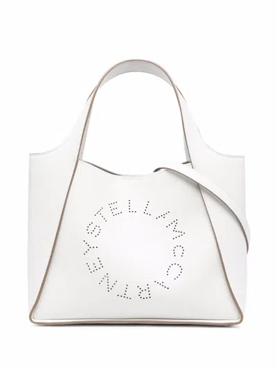 Stella Mccartney Stella Logo Tote Bag In Blanco