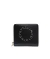 Stella Mccartney Stella Logo Zip-around Wallet In Black