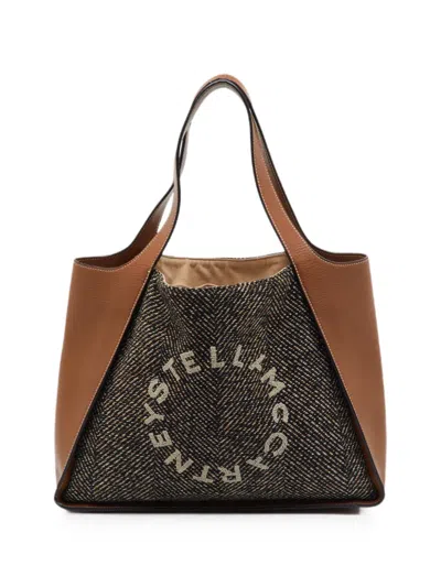 Pre-owned Stella Mccartney Stella Logo-detail Tote Bag In Brown