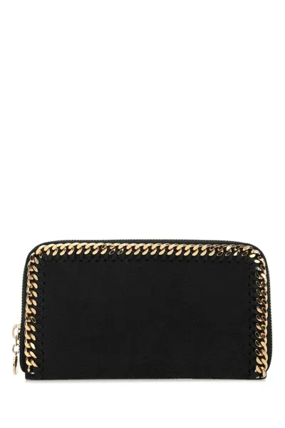 Stella Mccartney Stella Mc Cartney Black Shaggy Deer Falabella Wallet