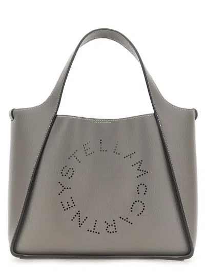 Stella Mccartney Stella Mc Cartney Borsa A Tracolla Con Logo In Gray