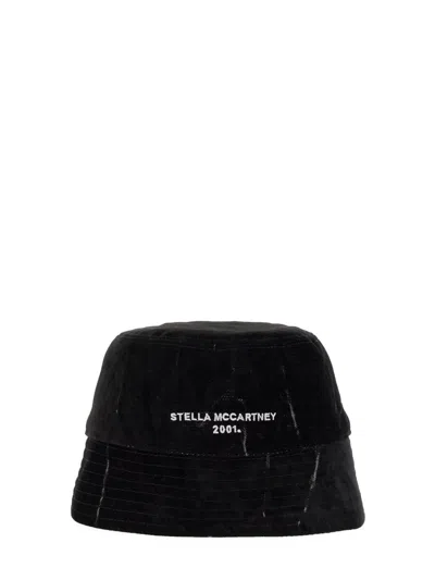 Stella Mccartney Stella Mc Cartney Bucket Hat With Logo In Black
