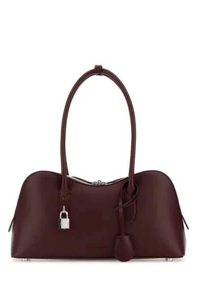 Stella Mccartney Stella Mc Cartney Burgundy Synthetic Leather Ryder Medium Shoulder Bag