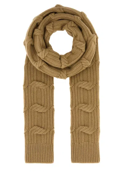 Stella Mccartney Stella Mc Cartney Camel Wool Scarf In Brown
