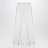 Stella Mccartney Wide-leg Wool Pants In Beige