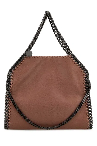 Stella Mccartney Stella Mc Cartney Dark Pink Shaggy Deer Mini Falabella Handbag In Brown