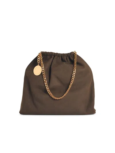 Stella Mccartney Stella Mc Cartney 'falabella' 'alter Suede Moka' Drawstring Shoulder Bag In Brown