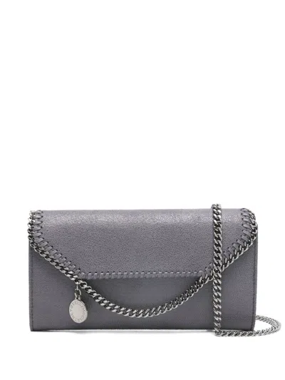 Stella Mccartney Stella Mc Cartney Falabella Continental Wallet In Gray