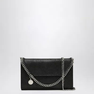 Stella Mccartney Stella Mc Cartney Falabella Crossbody Wallet Bag In Black In White