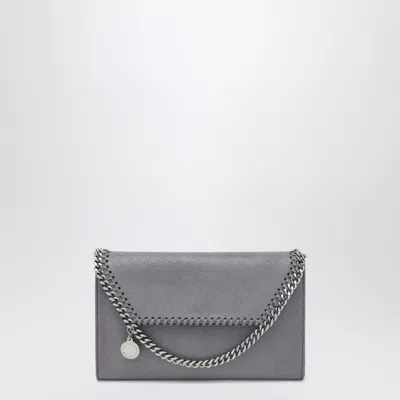 Stella Mccartney Stella Mc Cartney Falabella Crossbody Wallet Bag In Dark Barolo In Gray