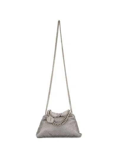 Stella Mccartney Stella Mc Cartney Falabella Drawstring Mini Tote In Gray