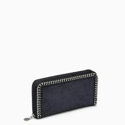 Stella Mccartney Stella Mc Cartney Falabella Ink Zip Around Wallet In Blue