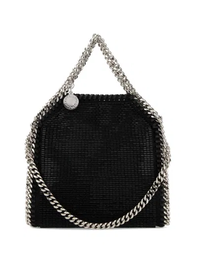 Stella Mccartney Stella Mc Cartney Black Shaggy Deer Micro Falabella Handbag