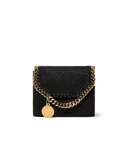 Stella Mccartney Stella Mc Cartney Falabella Trifold Wallet Eco S In Black