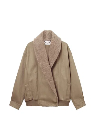 Stella Mccartney Stella Mc Cartney Faux Leather Jacket In Neutral