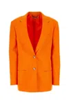 Stella Mccartney Oversized Single-breasted Blazer In Orange