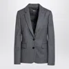 Stella Mccartney Stella Mc Cartney Grey Single Breasted Jacket In Wool In Grey