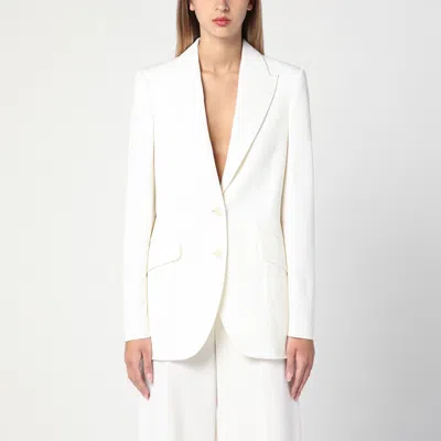 STELLA MCCARTNEY STELLA MC CARTNEY IVORY WOOL SINGLE BREASTED JACKET