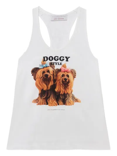 Stella Mccartney Stella Mc Cartney Jeff Koons Cotton Tank Top In White