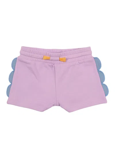 Stella Mccartney Kids' Stella Mc Cartney Jersey Shorts In Purple