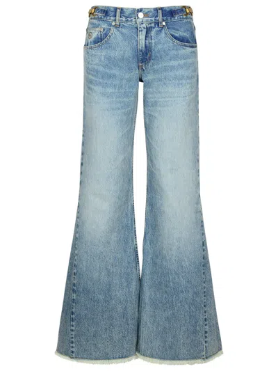 STELLA MCCARTNEY STELLA MC CARTNEY LIGHT BLUE COTTON JEANS