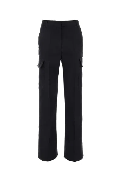 Stella Mccartney Stella Mc Cartney Midnight Blue Alter Mat Cargo Pant In Black