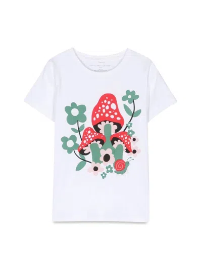 Stella Mccartney Mushroom And Flower M/c T-shirt In White