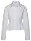 Stella Mccartney Peplum White Organic Cotton Shirt