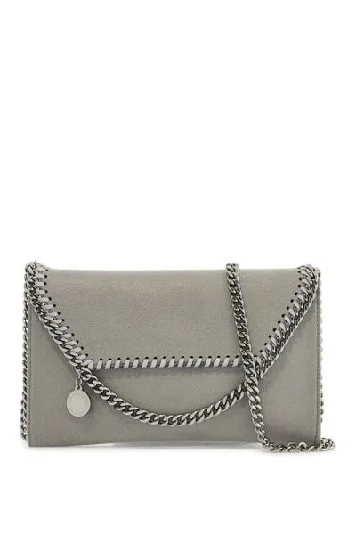 Stella Mccartney Shaggy Deer Mini Crossbody Bag In Gray