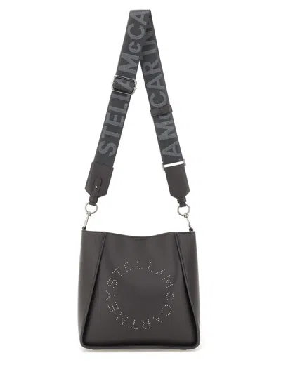 Stella Mccartney Stella Mc Cartney Shoulder Bag With Logo In Gray
