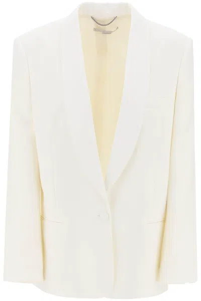 Stella Mccartney Stella Mc Cartney Single Breasted Tailored Blazer With Sh In White