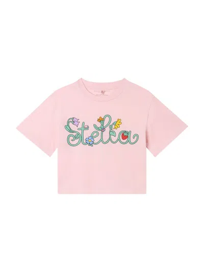 Stella Mccartney Star With "garden" Logo In Multicolor