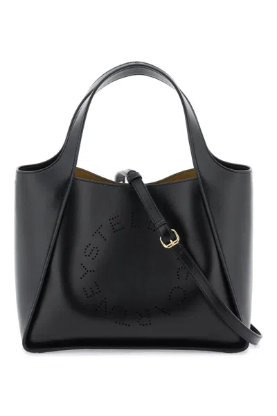 Stella Mccartney Stella Mc Cartney Stella Logo Tote Bag In 黑色的
