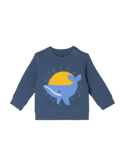 Stella Mccartney "sunny Whale" Sweatshirt In Blue