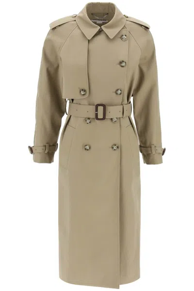 STELLA MCCARTNEY STELLA MC CARTNEY SUSTAINABLE COTTON DOUBLE BREASTED TRENCH