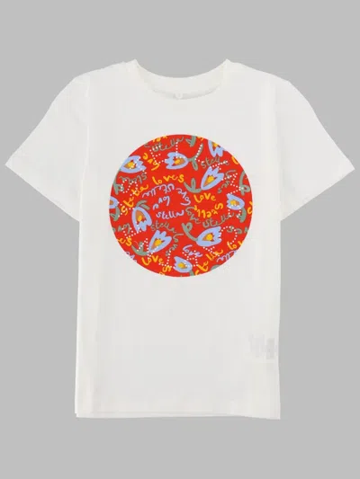 Stella Mccartney Stella Mc Cartney T Shirt Con Stampa In White