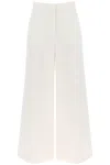 Stella Mccartney Stella Mc Cartney Tailored Wool Trousers In White,neutro