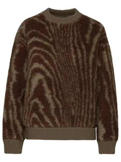 Stella Mccartney Graphic Pattern Crewneck Sweatshirt In Brown
