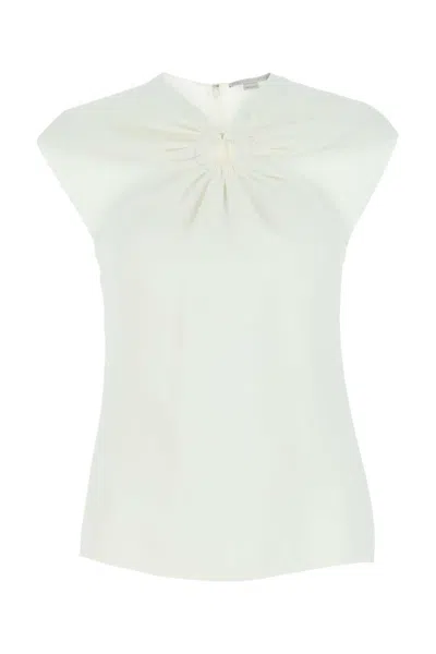 Stella Mccartney Ring-hardware Cold-shoulder T-shirt In White