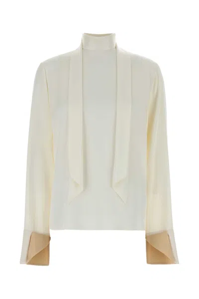 Stella Mccartney Stella Mc Cartney White Satin Blouse