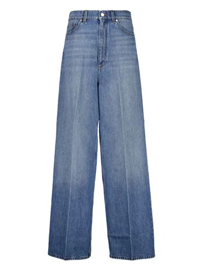 Stella Mccartney Stella Mc Cartney Wide Leg Denim Jeans In Blue